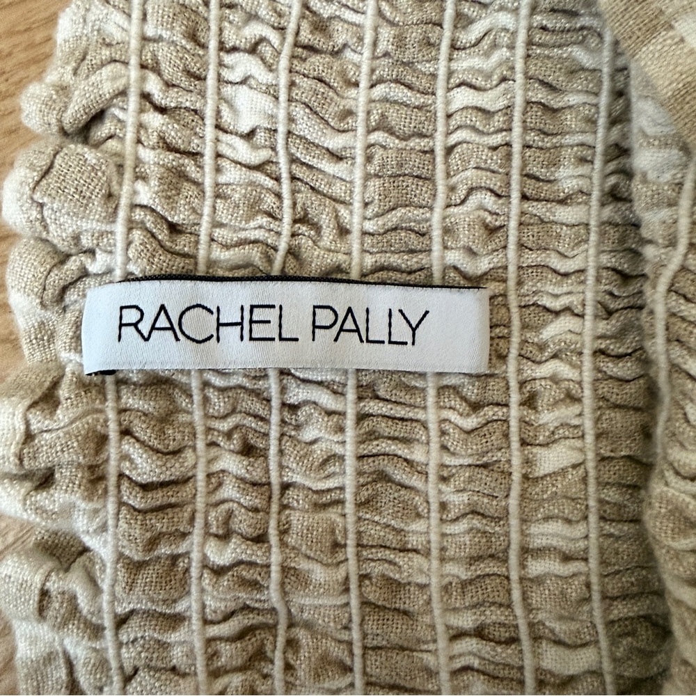 Rachel Pally white & Cream Gingham gauzy cottagecore Smocked Midi Dress small - Picture 11 of 13
